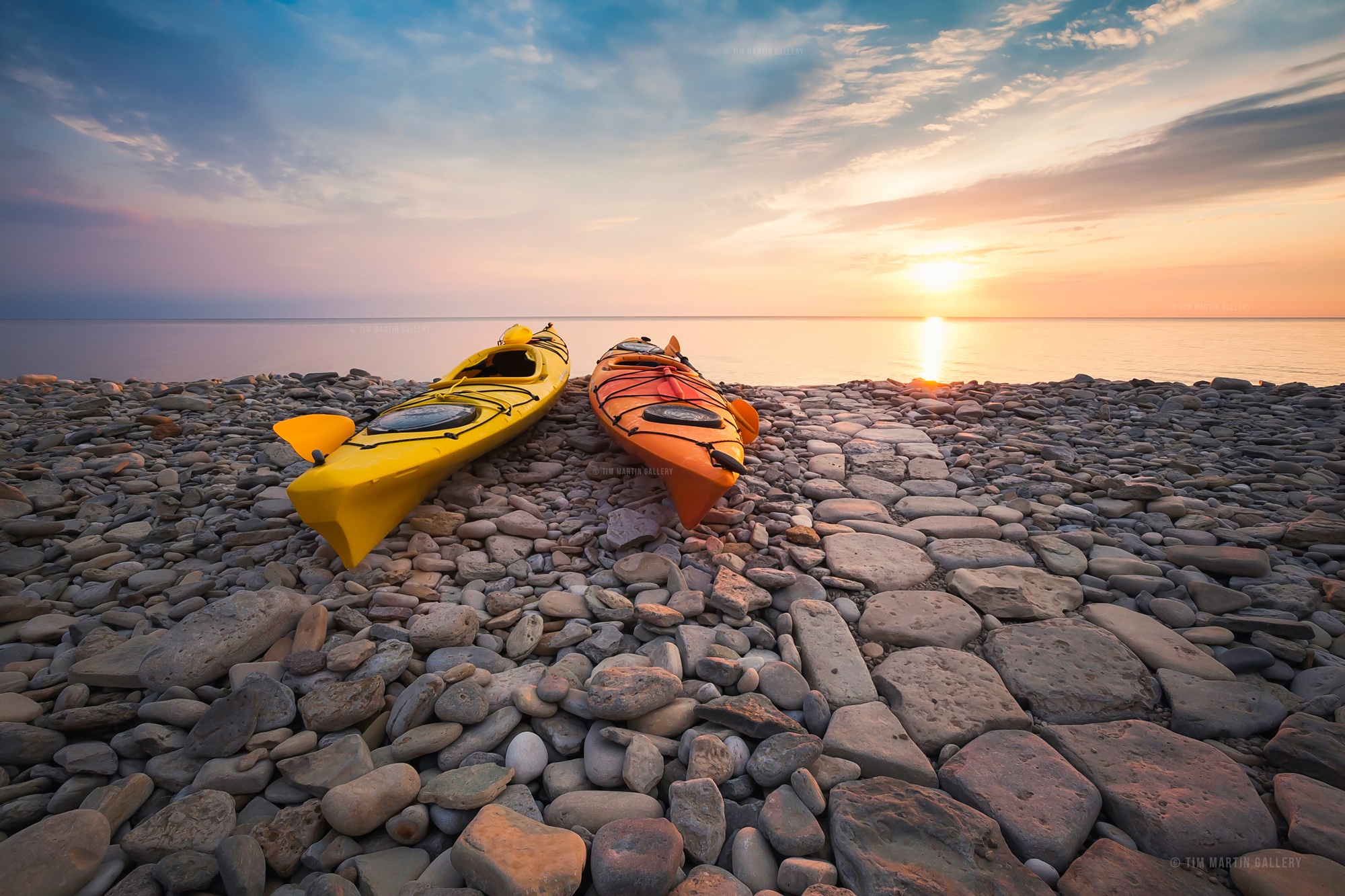 Limited Edition Fine Art Photography "Rocky Shore Sunrise" Tim Martin